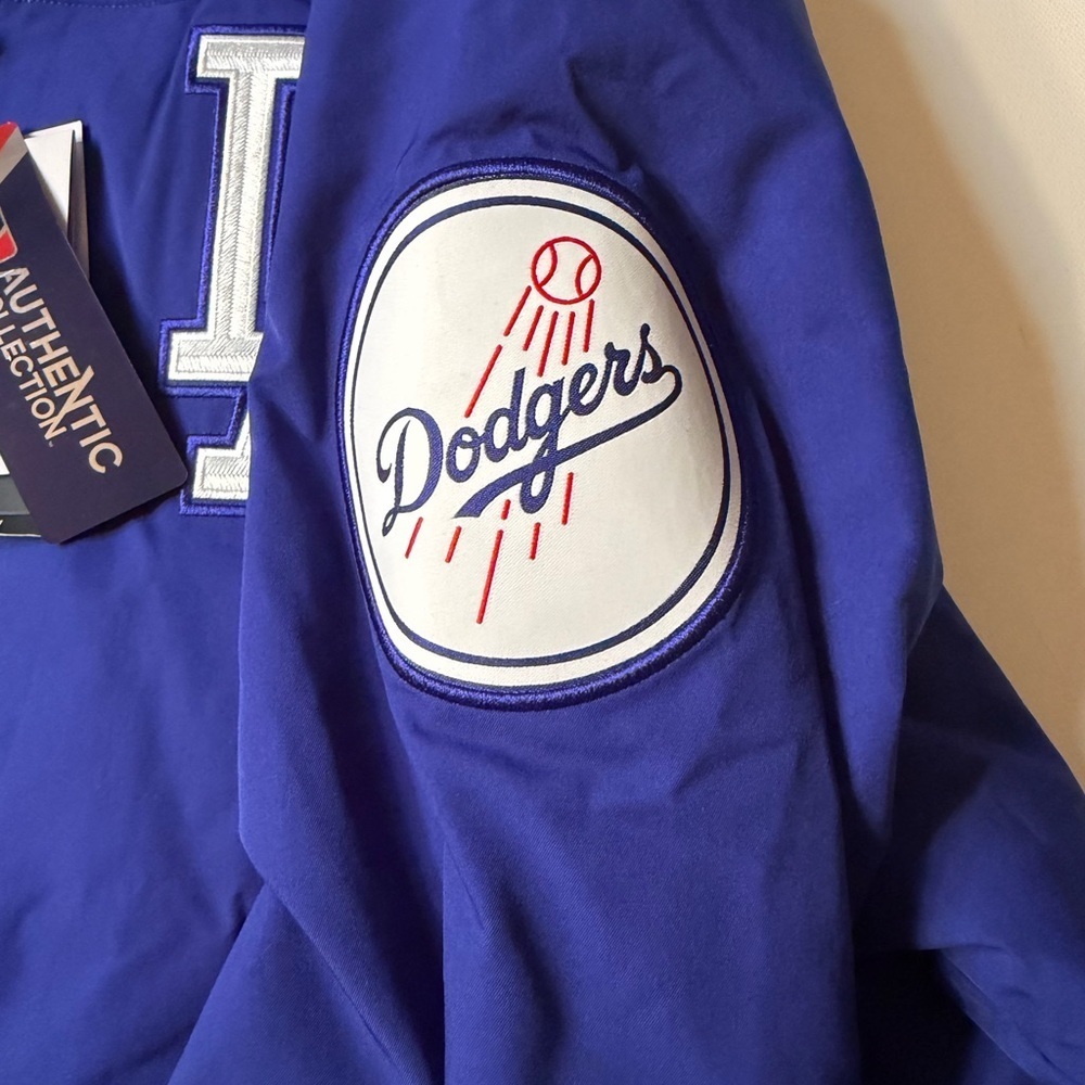 NWT Nike LA Los Angeles Dodgers Baseball Dugout Full Zip Jacket Coat Mens XL - Picture 8 of 14